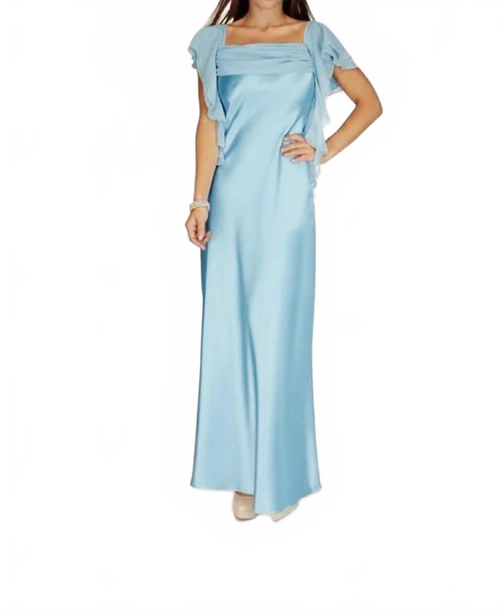 NEW LAST DRESS moonlit amethyst bridesmaid dress in sky blue